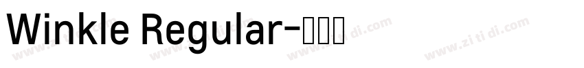 Winkle Regular字体转换